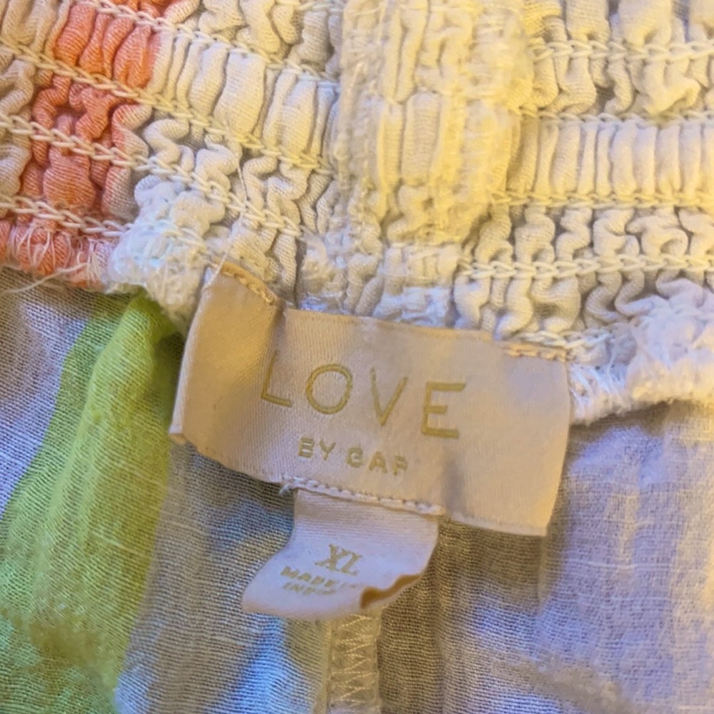Love by GAP cotton/linen blend lounge pants with pockets.